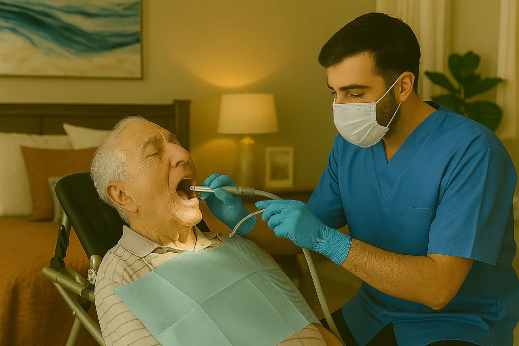 ¿Qué hacer ante una urgencia dental en un adulto mayor con movilidad reducida? 1 urgencia dental en un adulto mayor con movilidad reducida